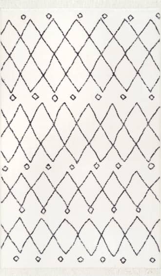 4' 4" x 6' Moroccan Trellis Tassel Non-Slip Backing Rug primary image