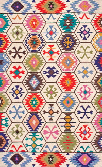 4' x 6' Kaleidoscope Wool Rug primary image
