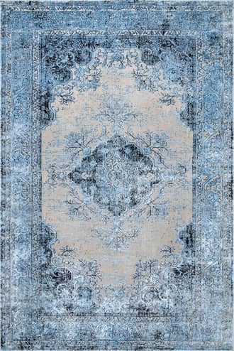 Blue Faded Medallion Rug swatch