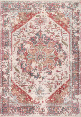 Multi Hand Knotted Bloom Medallion Rug swatch