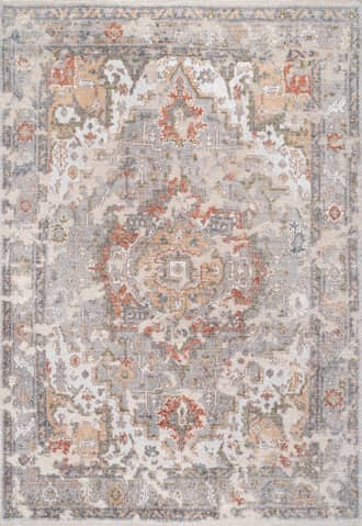 Multi Hand Knotted Crowned Medallion Rug swatch