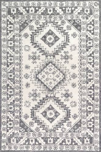Grey Rudie Traditional Bordered Rug swatch