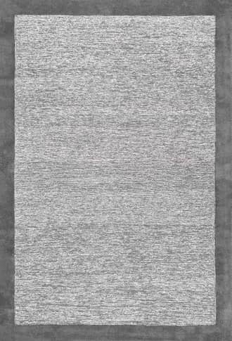 Grey Raya Wool Monochromatic Rug swatch