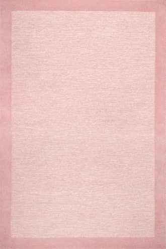 Baby Pink 8' x 10' Raya Wool Monochromatic Rug swatch