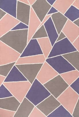 Light Pink 8' x 10' Piper Abstract Collage Rug swatch