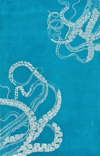Blue Waters Octopus Tail Rug swatch