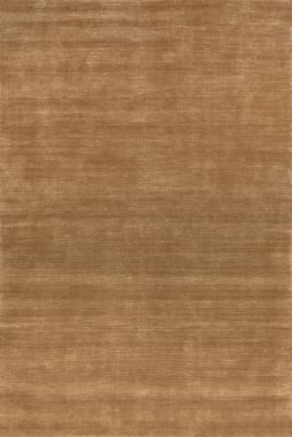 Wheat 8' x 10' Arrel Speckled Wool-Blend Rug swatch