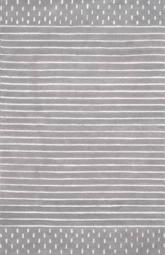 Grey 8' 6" x 11' 6" Mandia Striped Rug swatch