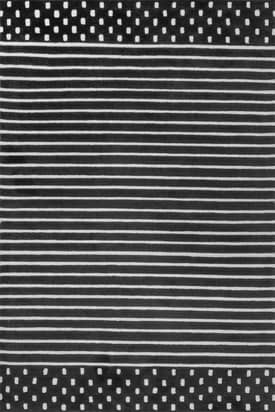 Charcoal 10' x 14' Mandia Striped Rug swatch