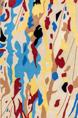 Multicolor 9' x 12' Gramercy Abstract Wool Rug swatch