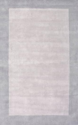Gray 9' x 12' Solid Border Rug swatch