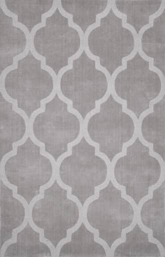 Grey Raised Trellis Rug swatch