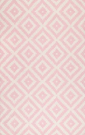 Light Pink 5' x 8' Scandinavia Diamond Rug swatch