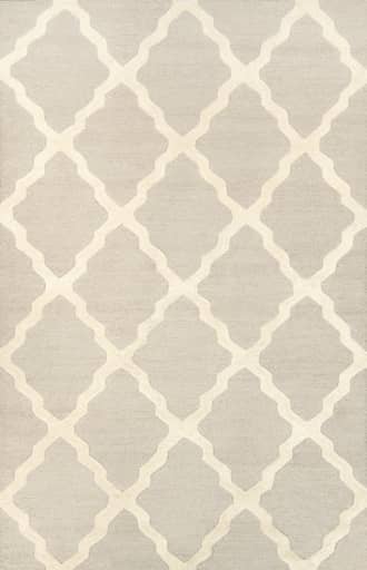 Tan 5' x 8' Moroccan Trellis Rug swatch