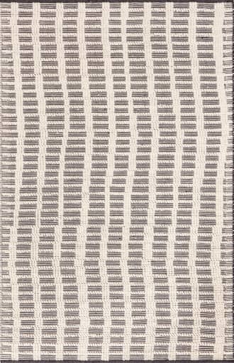 Ivory 6' x 9' Parker Check Textured Rug swatch