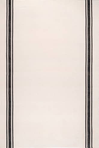 Ivory 5' x 8' Sally Cotton Bordered Rug swatch