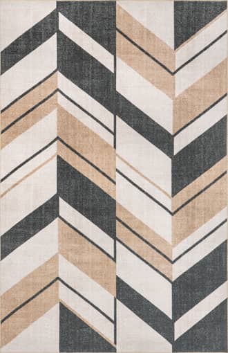 Beige Fawn Washable Traverse Rug swatch