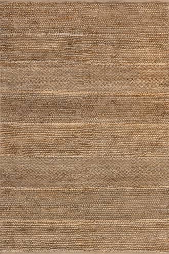 Natural Kalea Striped Textured Jute Rug swatch