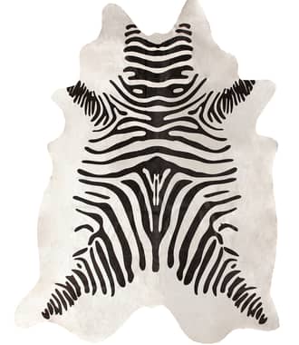 5' x 7' Zebra Cowhide Rug primary image
