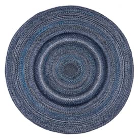 Blue Farah Braided Ombre Rug swatch