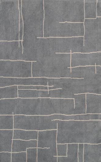Grey 2' 6" x 8' Modern Abstract Rug swatch