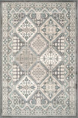 Charcoal 4' Melange Tiles Rug swatch