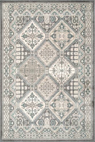 Charcoal 4' x 6' Melange Tiles Rug swatch