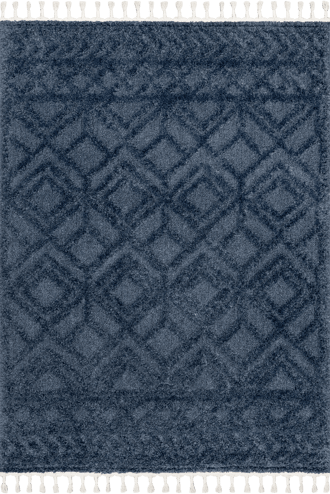 Blue 5' 3" x 7' 6" Ramira Raised Trellis Rug swatch