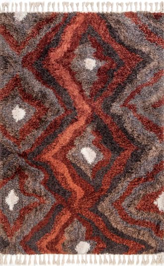 Iris Trellis Shag with Tassel Rug primary image