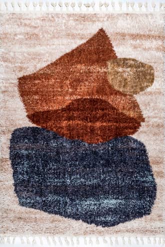 Blue Tina Abstract Shapes Rug swatch