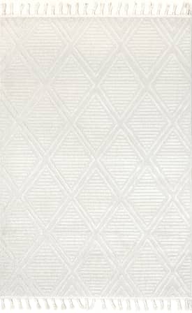 Ivory 10' x 13' Balboa Textured Tile Rug swatch