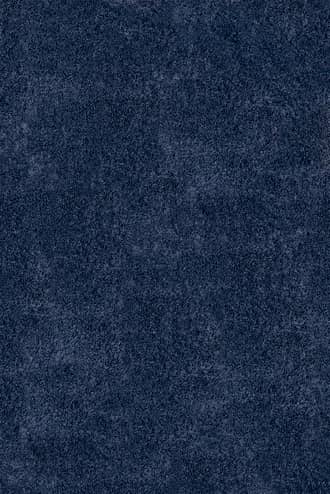 Navy 6' Plush Solid Shaggy Rug swatch