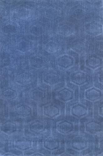 Navy Honeycomb Rug swatch