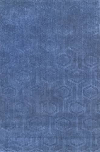 Navy 8' 6" x 11' 6" Honeycomb Rug swatch