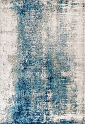 Blue Abstract Contemporary Rug swatch