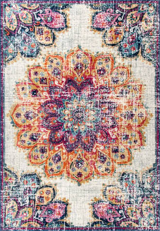 Multicolor 10' x 14' Withered Bloom In Bouquet Rug swatch