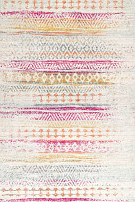 Multi Fading Striped Tribal Rug swatch