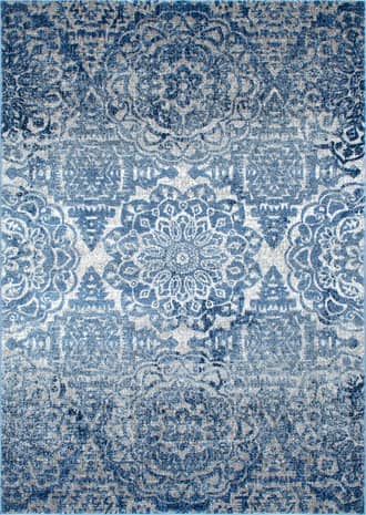 Blue 9' x 12' Ombre Rosettes Rug swatch