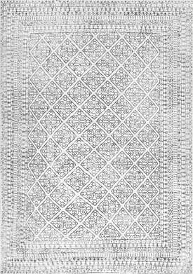 Beige Tiled Tracery Rug swatch