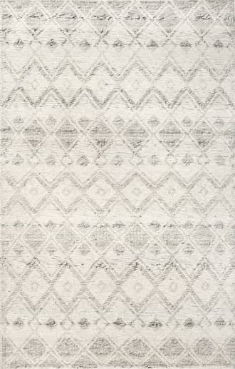 Ivory 7' 6" x 9' 6" Dotted Diamonds Texture Rug swatch