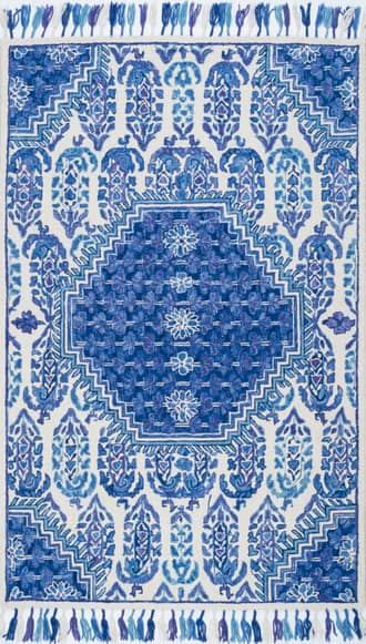 Wool Paisley Tassel Rug primary image