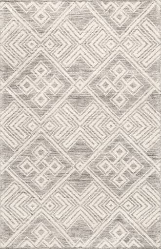 Ivory Quinn Textured Lucky Tiles Rug swatch