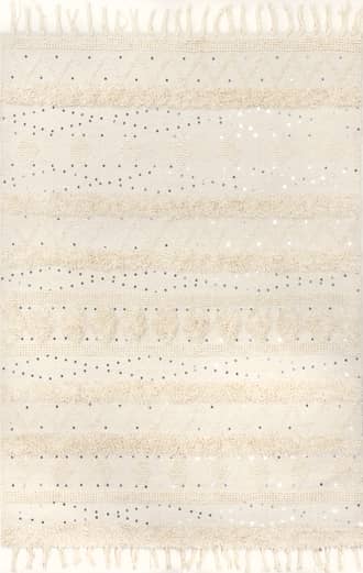Ivory 8' Chandy Textured Wool Rug swatch