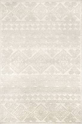 Ivory Helena Wool Textured Rug swatch