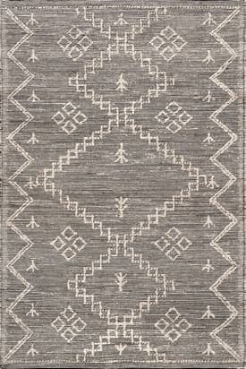 Beige 2' x 6' Textured Moroccan Jute Rug swatch