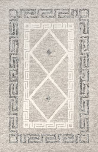 Beige Jewel Lifted Bordered Rug swatch
