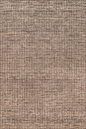 Brown 10' x 14' Melrose Checked Rug swatch