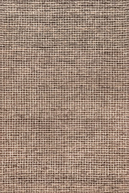 Brown Melrose Checked 6' x 9' Area Rug