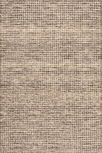 Brown 6' x 9' Melrose Checked Rug swatch