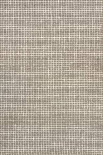Grey 6' x 9' Melrose Checked Rug swatch